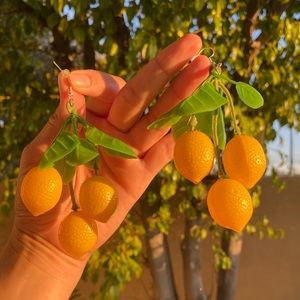 Handmade Lemon Earrings (New)
